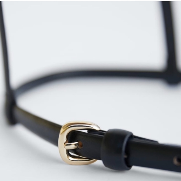 Zara LEATHER Harness LIMITED Edition Belt - Picture 2 of 5